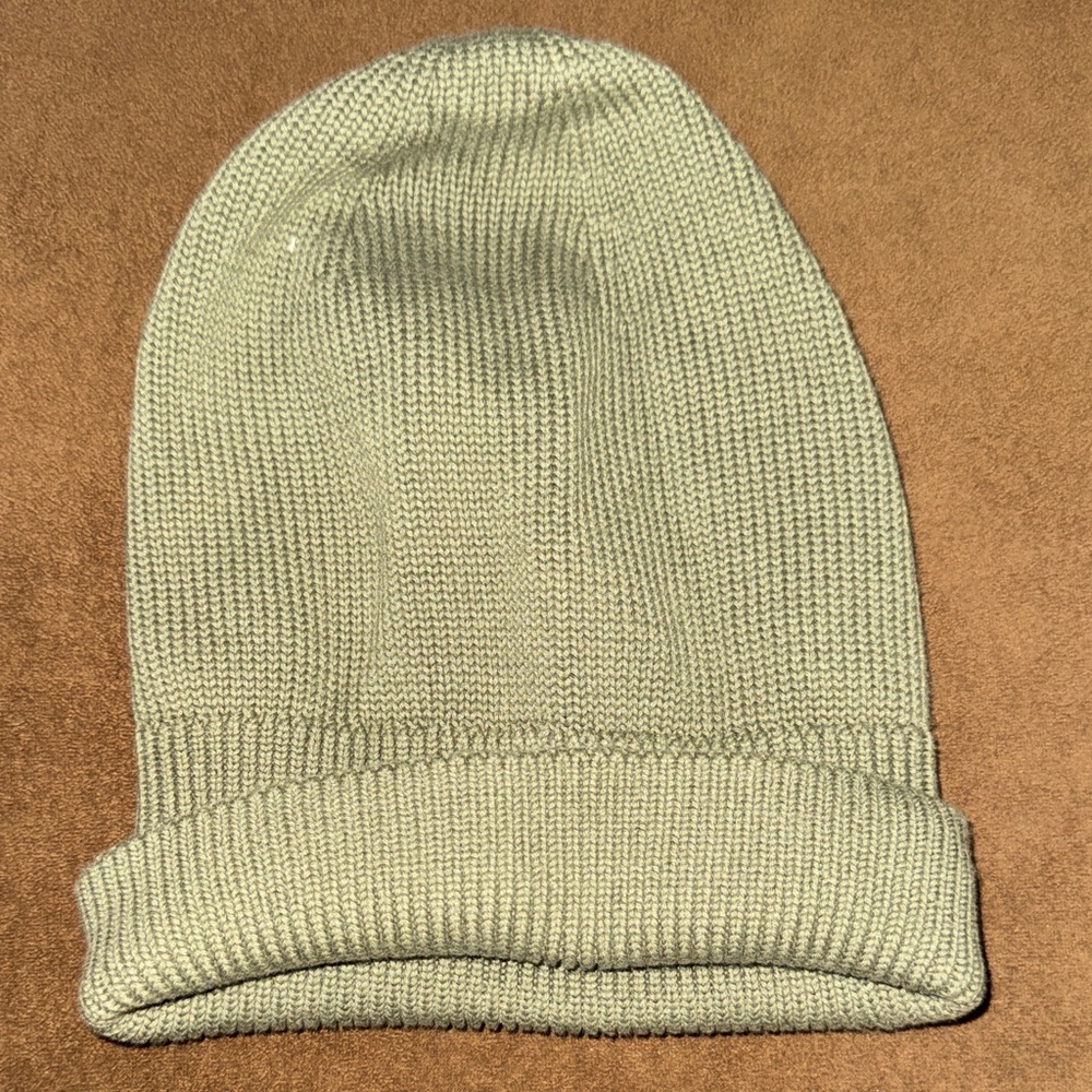 Uniqlo Light Sage Knit Beanie